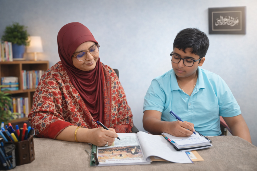 Student Transformation Story showing a mentor guiding a student during a counseling session