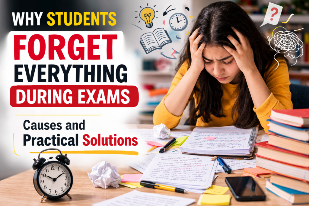 Why Students Forget Everything During Exams – causes of exam stress and practical solutions
