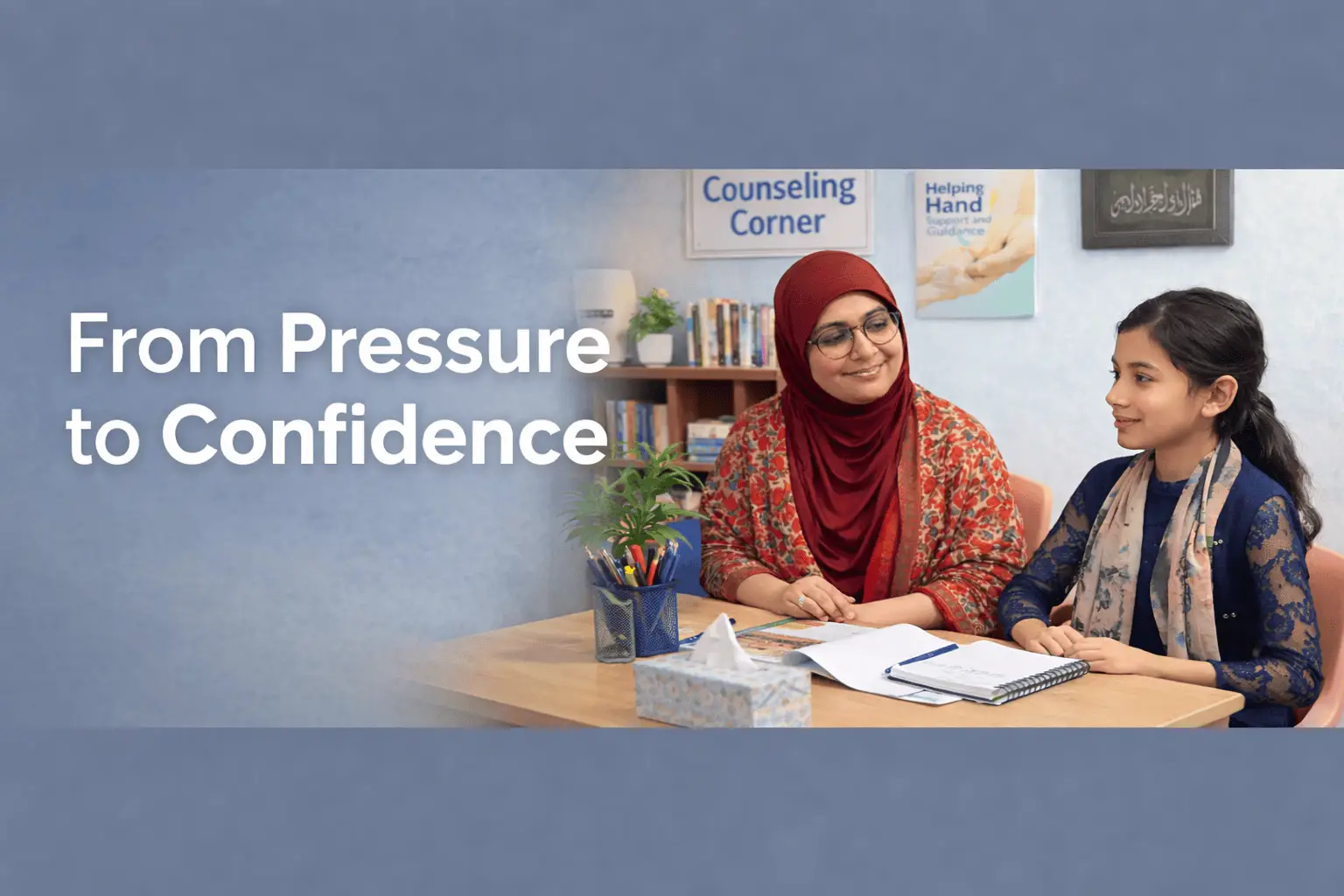 Academic counselling and mentorship support for students to improve study skills, confidence, and academic performance