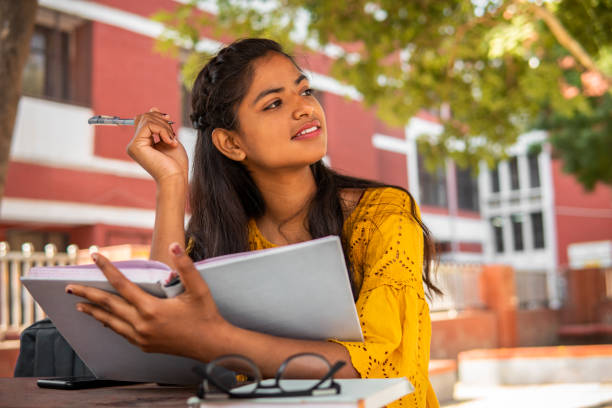 Student improving focus and study habits while studying